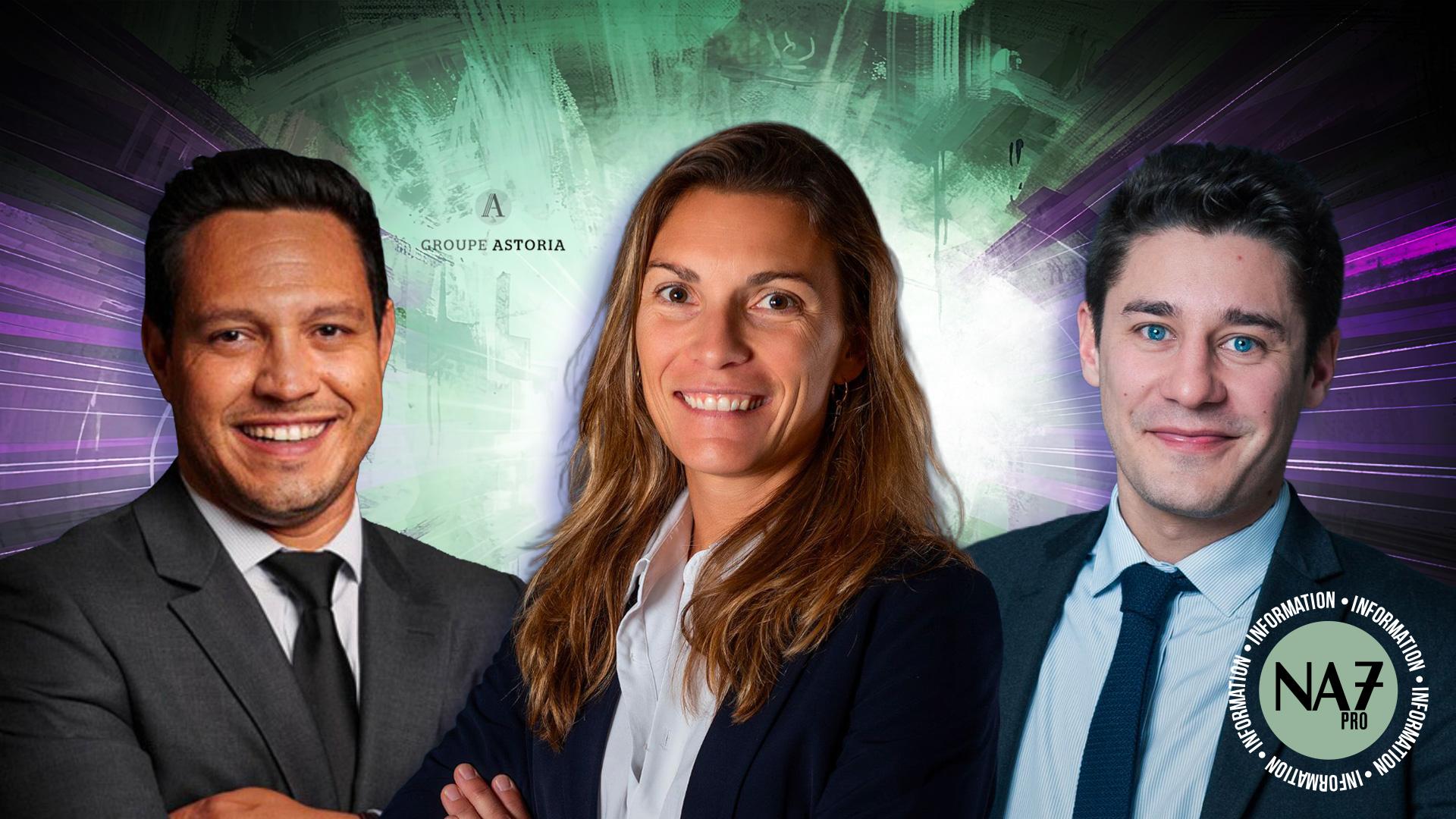 Visuel Astoria – Aurélie de Béchade, Jovany Mezino et Basile Cicuto montent en grade